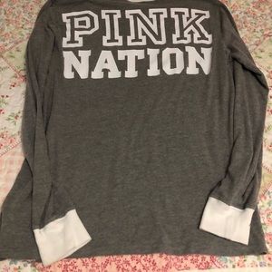 Vs PINK nation long sleeve shirt